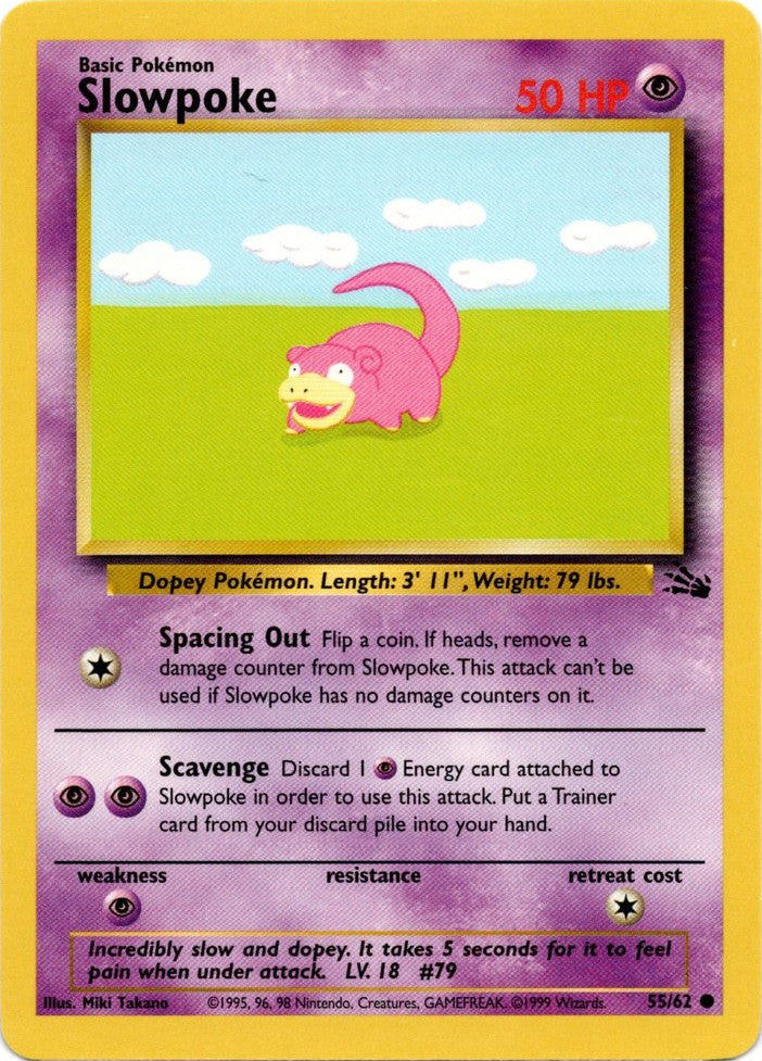 Slowpoke (55/62) [Fossil Unlimited] | Exor Games Truro