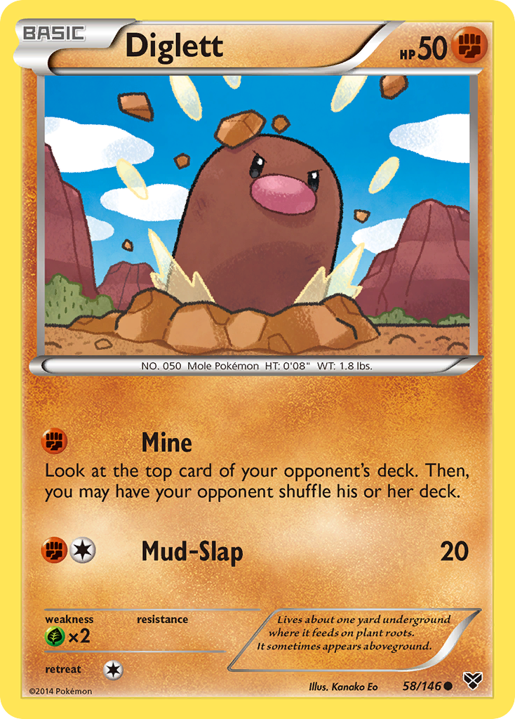 Diglett (58/146) [XY: Base Set] | Exor Games Truro