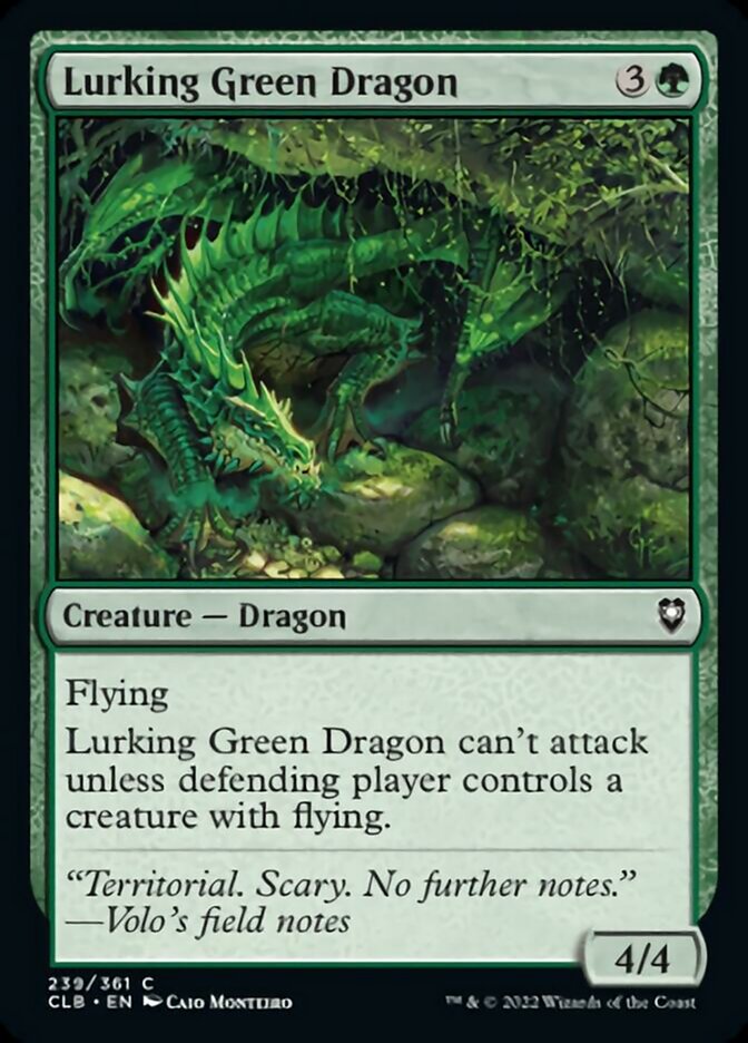 Lurking Green Dragon [Commander Legends: Battle for Baldur's Gate] | Exor Games Truro