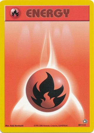 Fire Energy (107/111) [Neo Genesis Unlimited] | Exor Games Truro