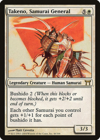 Takeno, Samurai General [Champions of Kamigawa] | Exor Games Truro