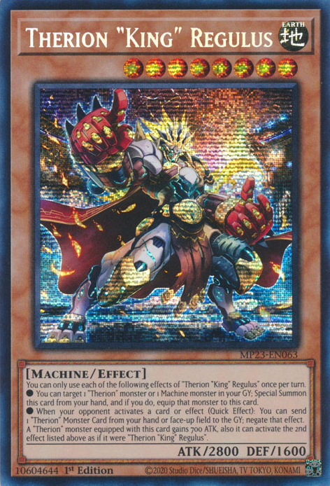 Therion "King" Regulus [MP23-EN063] Prismatic Secret Rare | Exor Games Truro