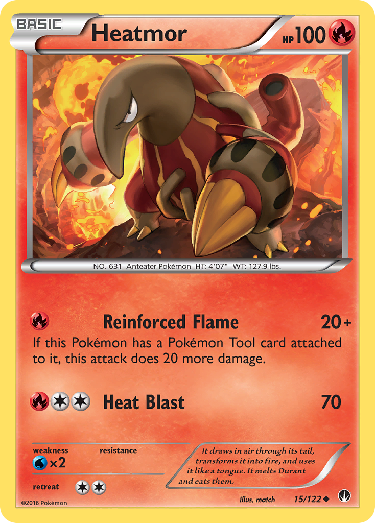 Heatmor (15/122) [XY: BREAKpoint] | Exor Games Truro