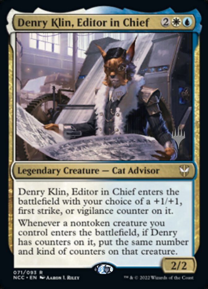 Denry Klin, Editor in Chief (Promo Pack) [Streets of New Capenna Commander Promos] | Exor Games Truro