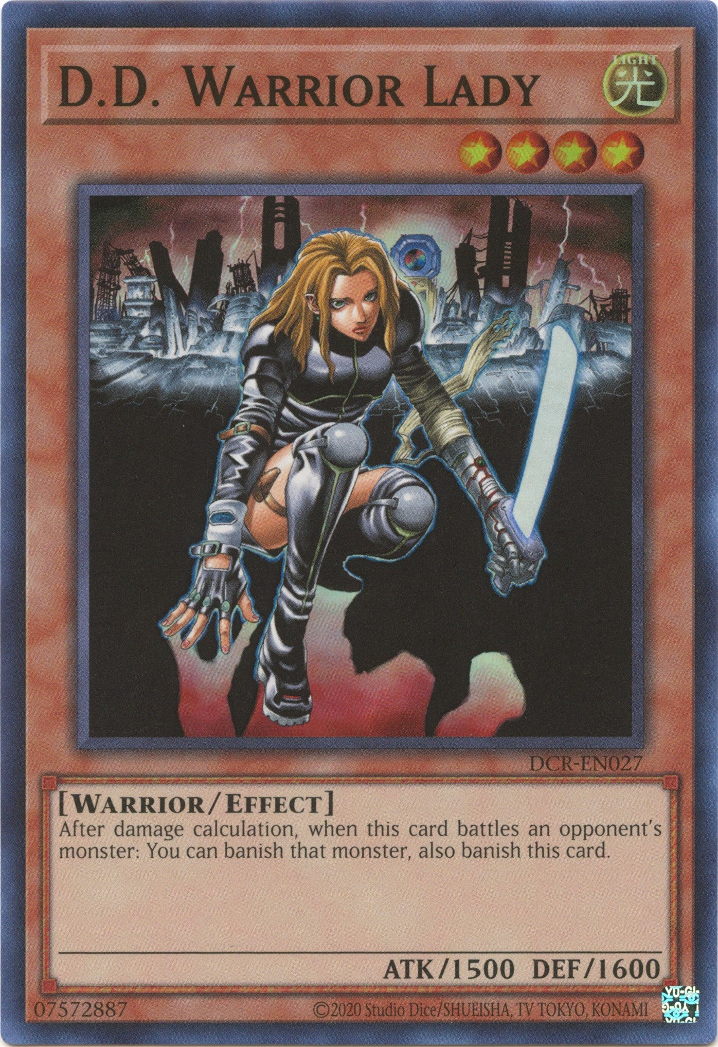 D.D. Warrior Lady (25th Anniversary) [DCR-EN027] Super Rare | Exor Games Truro