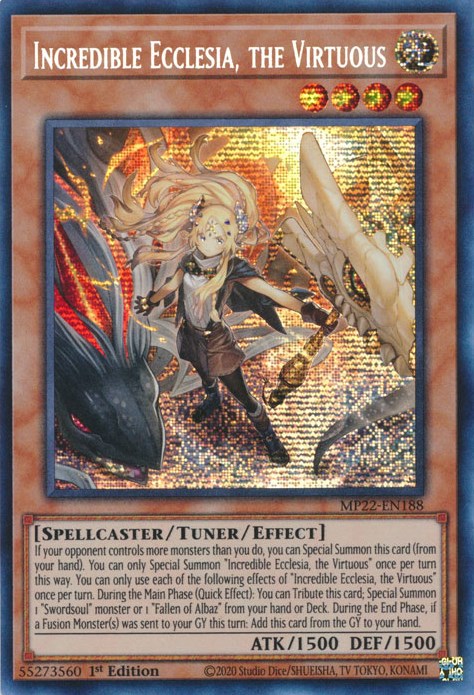 Incredible Ecclesia, the Virtuous [MP22-EN188] Prismatic Secret Rare | Exor Games Truro