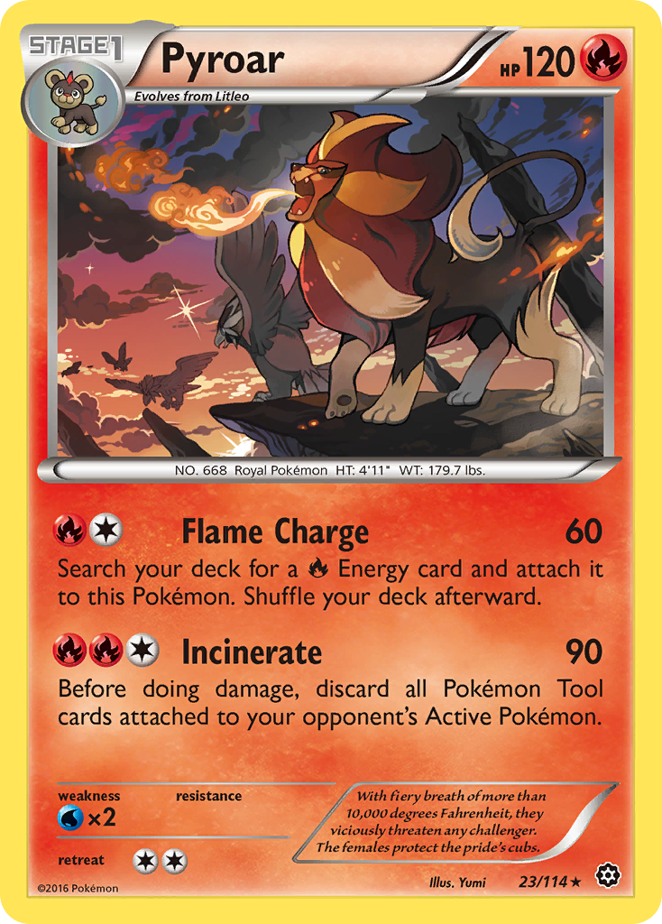 Pyroar (23/114) [XY: Steam Siege] | Exor Games Truro