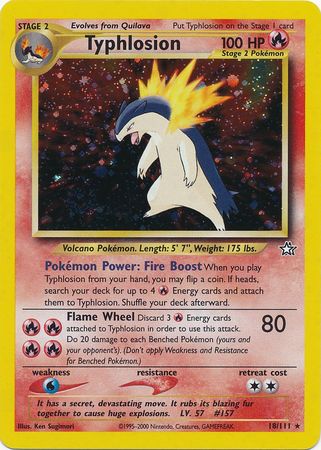 Typhlosion (18/111) [Neo Genesis Unlimited] | Exor Games Truro