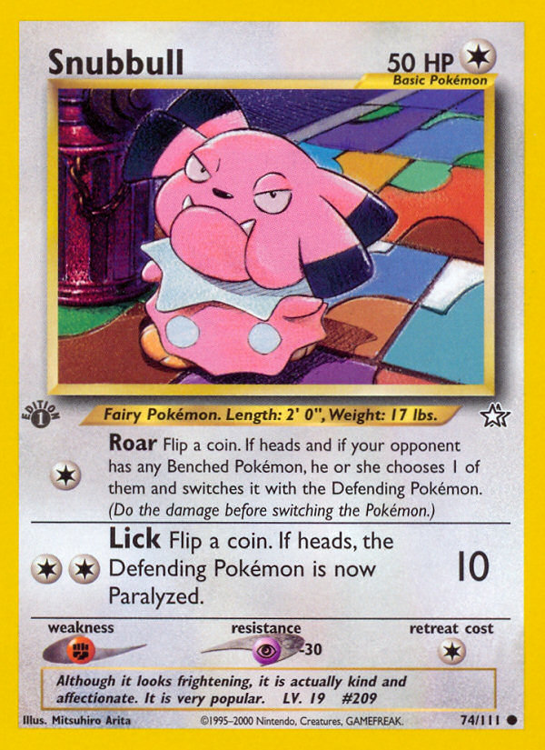 Snubbull (74/111) [Neo Genesis 1st Edition] | Exor Games Truro