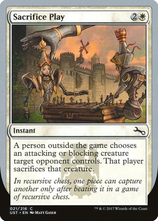 Sacrifice Play [Unstable] | Exor Games Truro