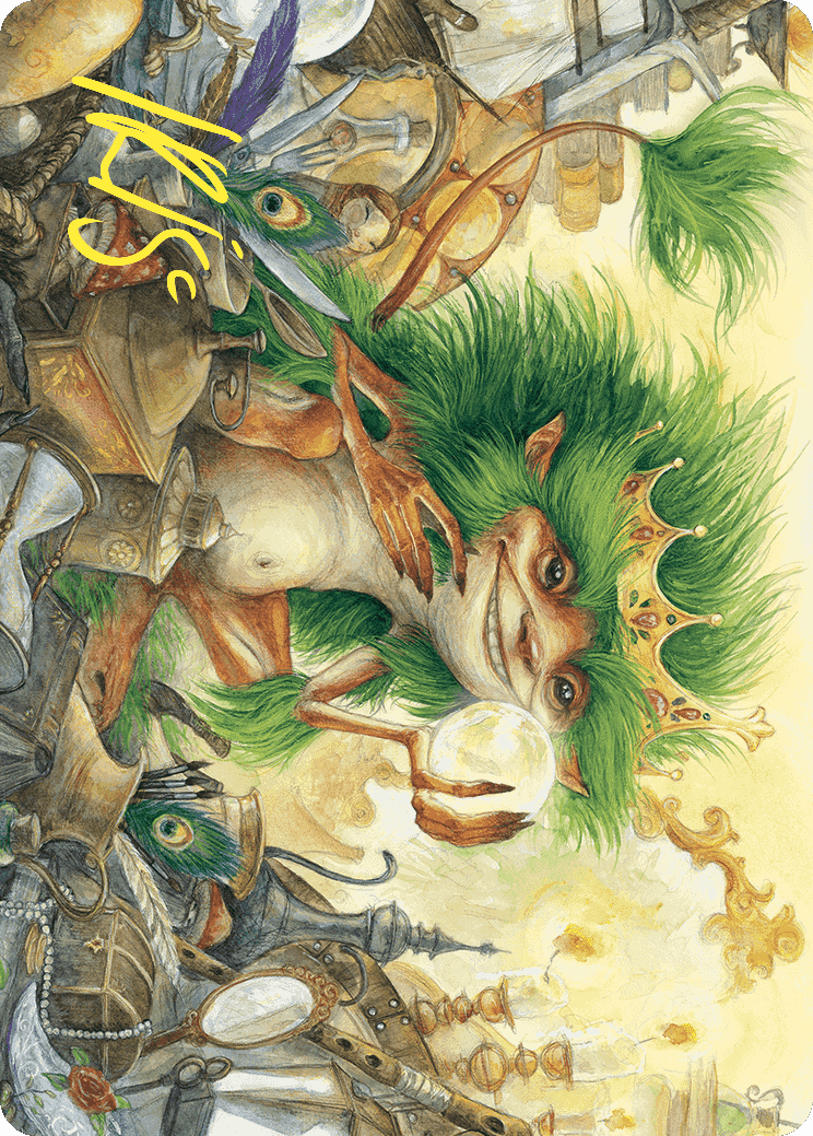 Knickknack Ouphe Art Card (Gold-Stamped Signature) [Wilds of Eldraine Art Series] | Exor Games Truro