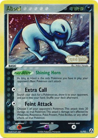 Absol (15/92) (Stamped) [EX: Legend Maker] | Exor Games Truro