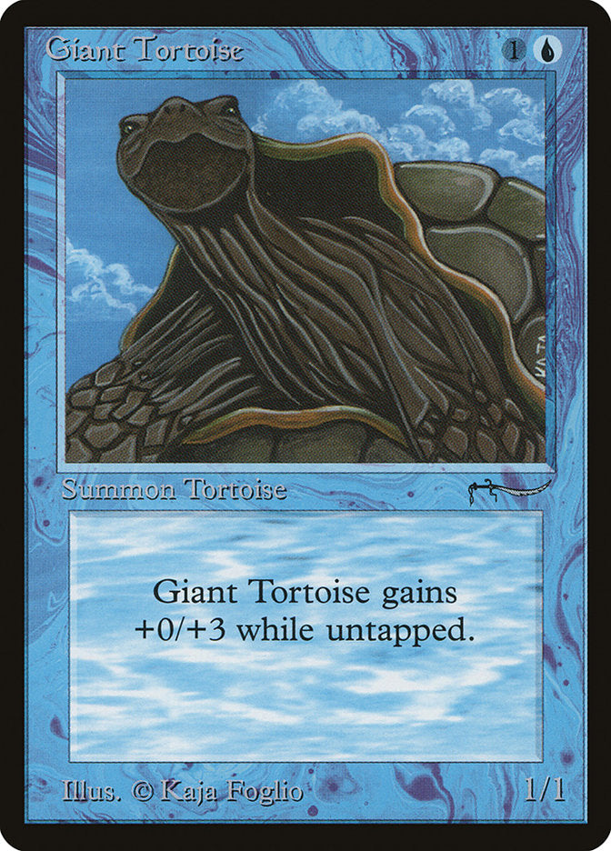 Giant Tortoise (Dark Mana Cost) [Arabian Nights] | Exor Games Truro