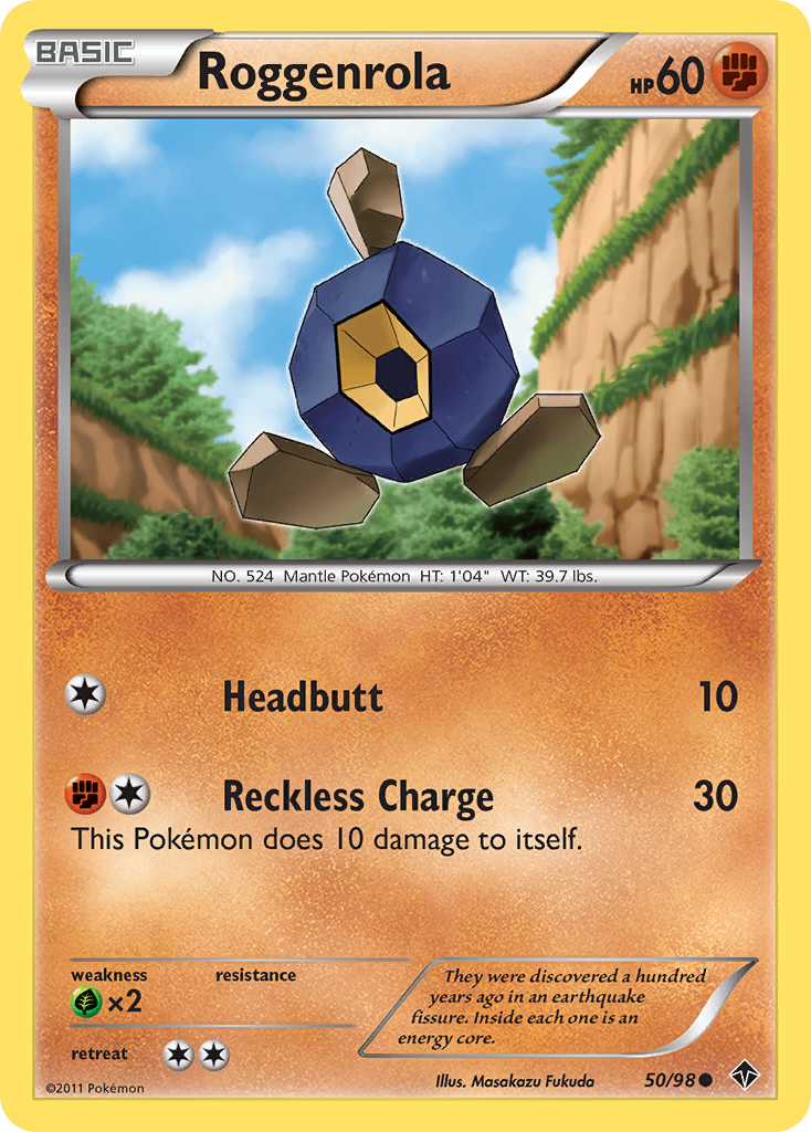 Roggenrola (50/98) [Black & White: Emerging Powers] | Exor Games Truro