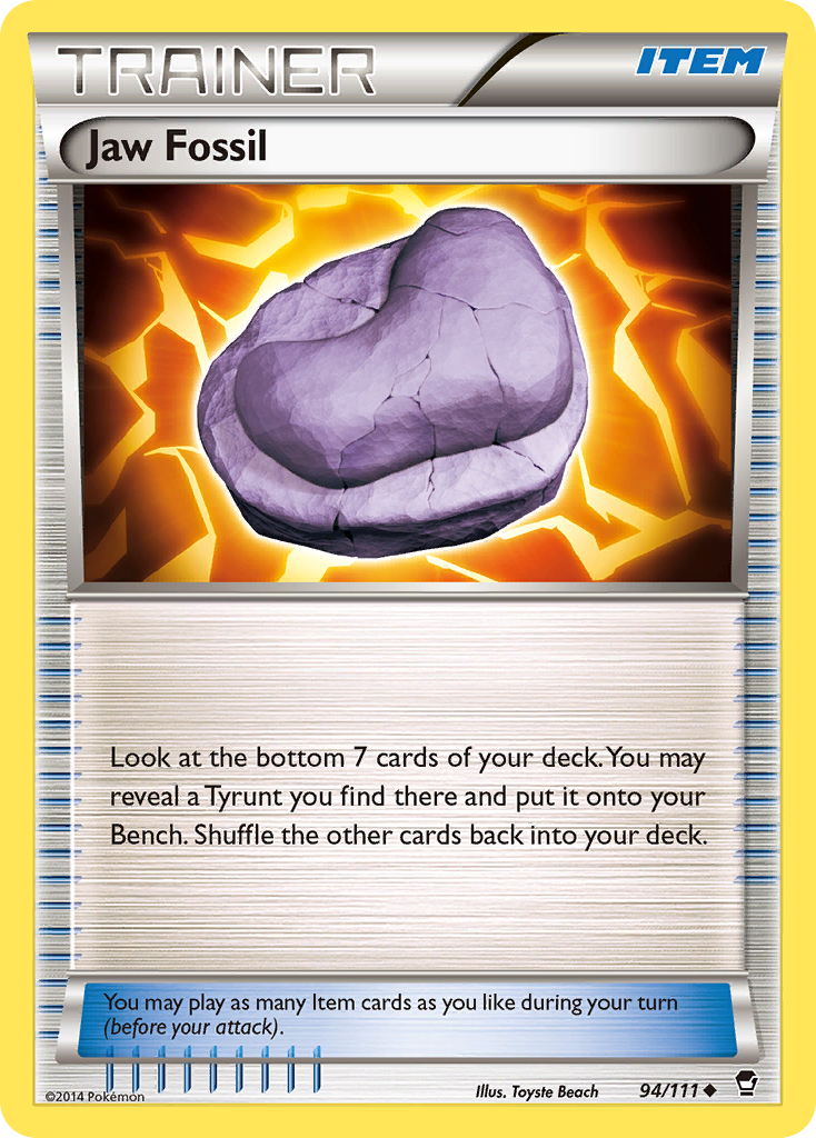 Jaw Fossil (94/111) [XY: Furious Fists] | Exor Games Truro