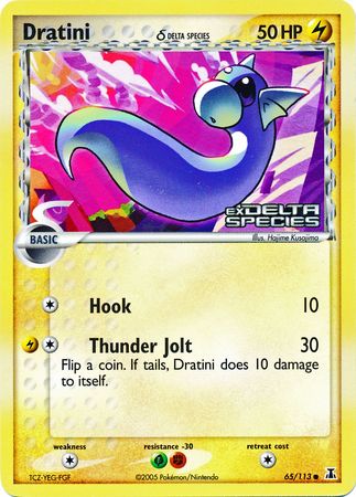 Dratini (65/113) (Delta Species) (Stamped) [EX: Delta Species] | Exor Games Truro