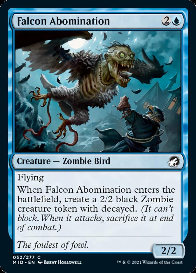 Falcon Abomination [Innistrad: Midnight Hunt] | Exor Games Truro