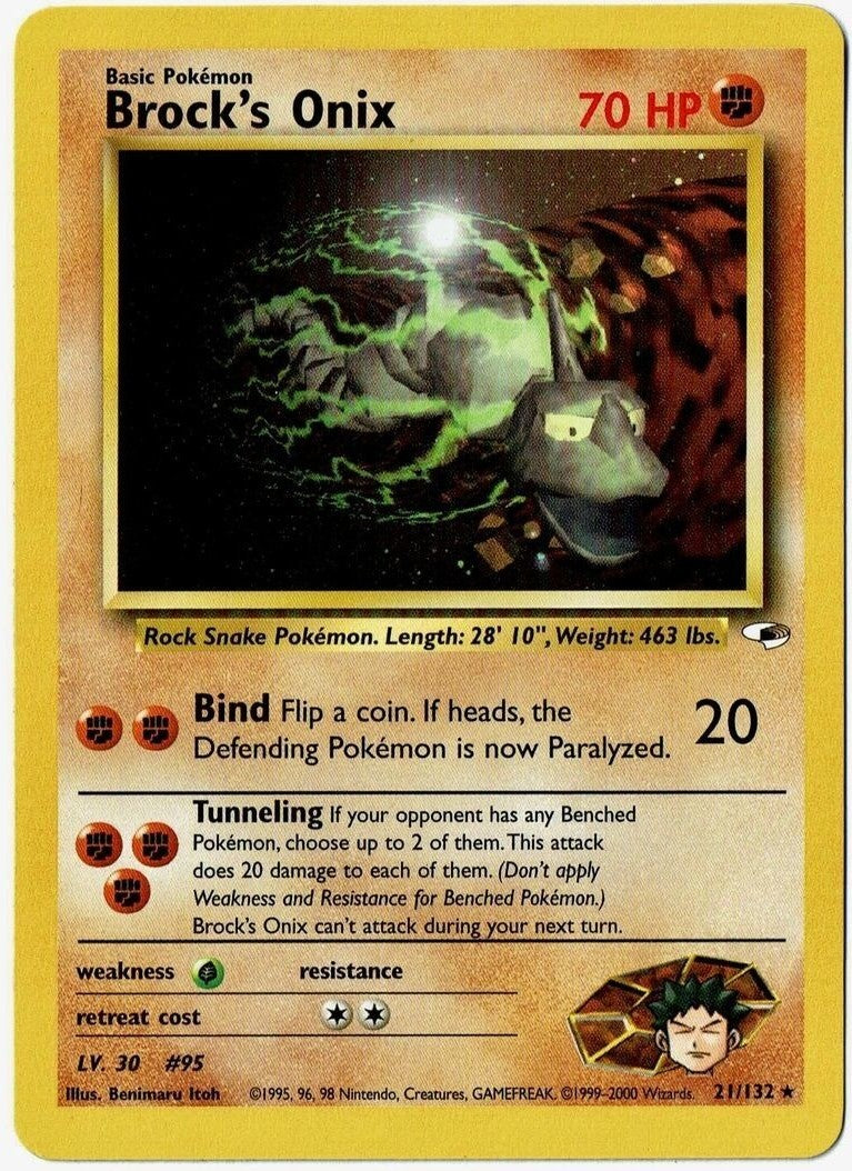 Brock's Onix (21/132) [Gym Heroes Unlimited] | Exor Games Truro