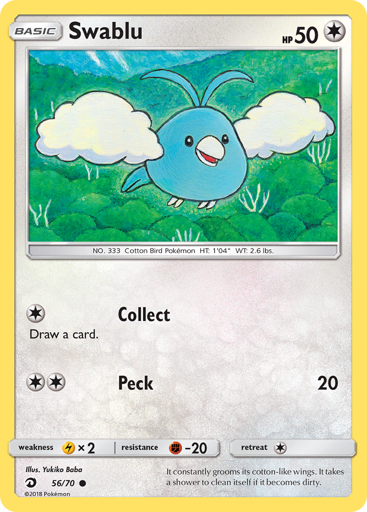 Swablu (56/70) [Sun & Moon: Dragon Majesty] | Exor Games Truro