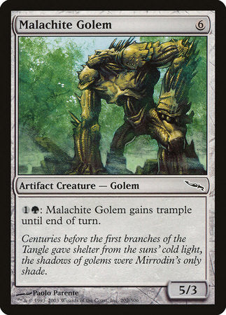 Malachite Golem [Mirrodin] | Exor Games Truro