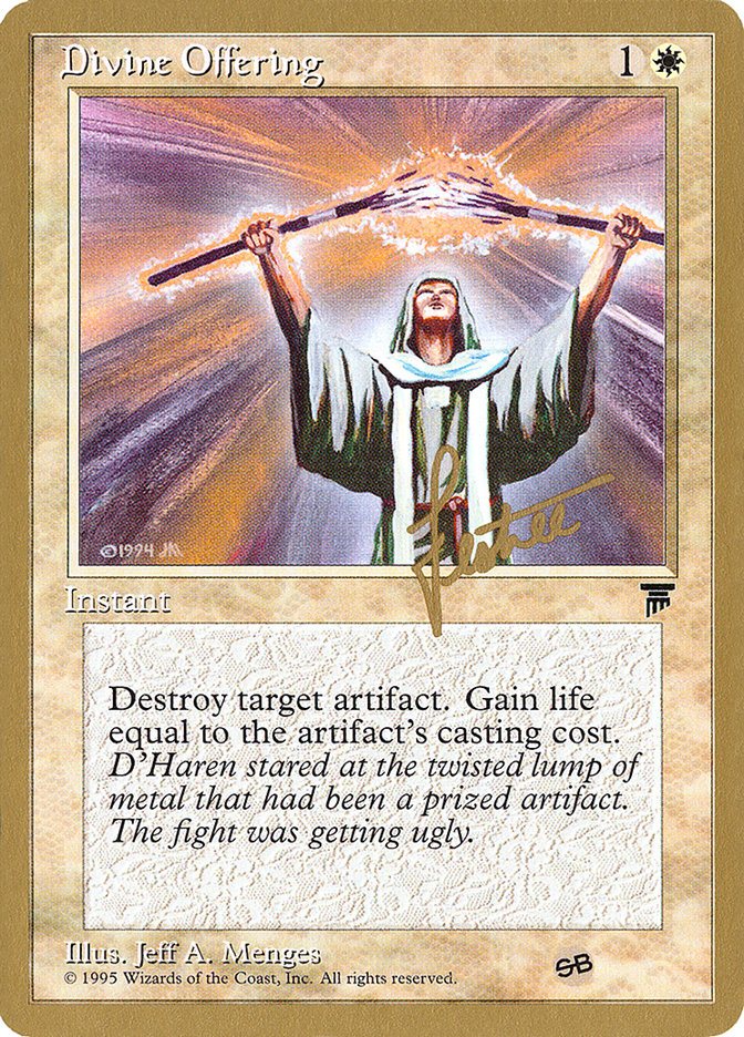 Divine Offering (Bertrand Lestree) (SB) [Pro Tour Collector Set] | Exor Games Truro