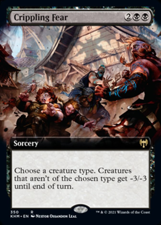 Crippling Fear (Extended Art) [Kaldheim] | Exor Games Truro