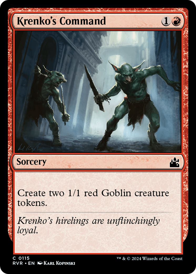 Krenko's Command [Ravnica Remastered] | Exor Games Truro
