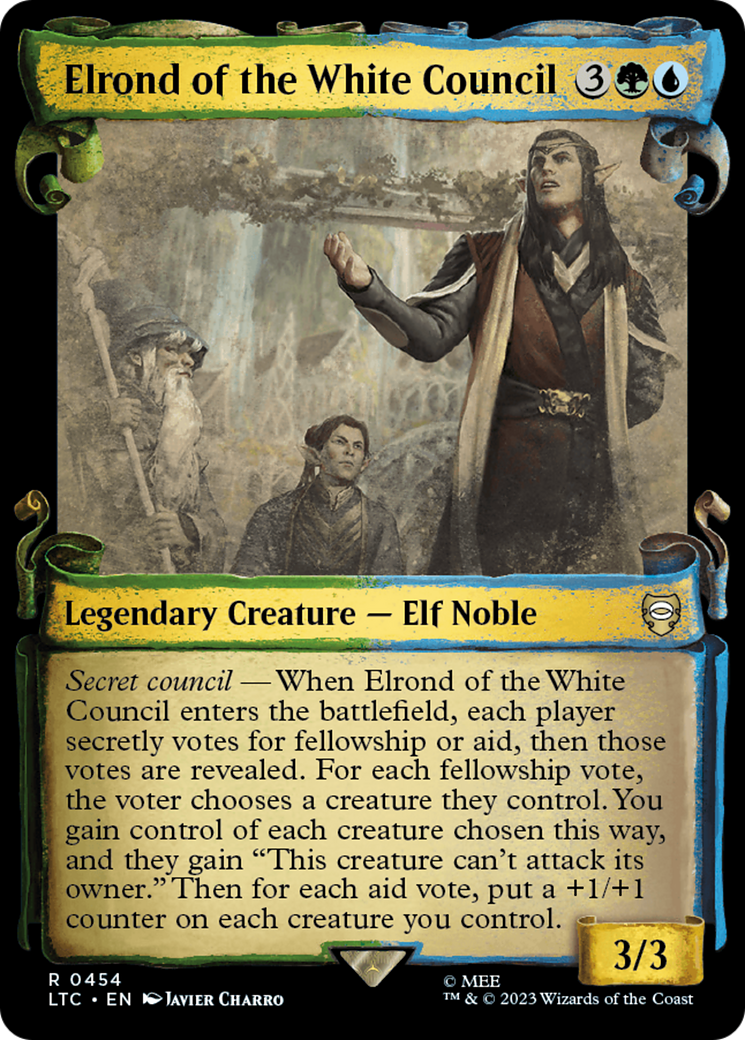 Elrond of the White Council [The Lord of the Rings: Tales of Middle-Earth Commander Showcase Scrolls] | Exor Games Truro