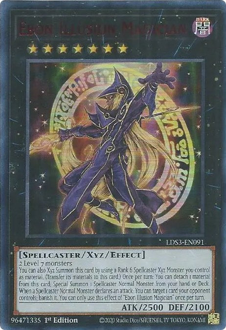 Ebon Illusion Magician (Red) [LDS3-EN091] Ultra Rare | Exor Games Truro