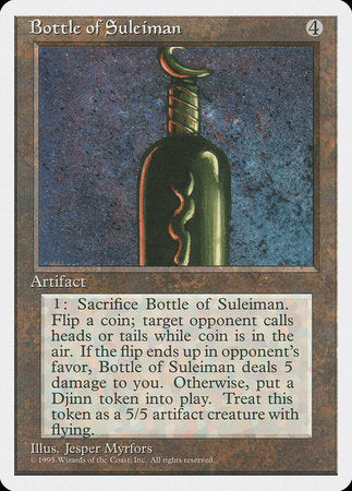 Bottle of Suleiman [Fourth Edition] | Exor Games Truro