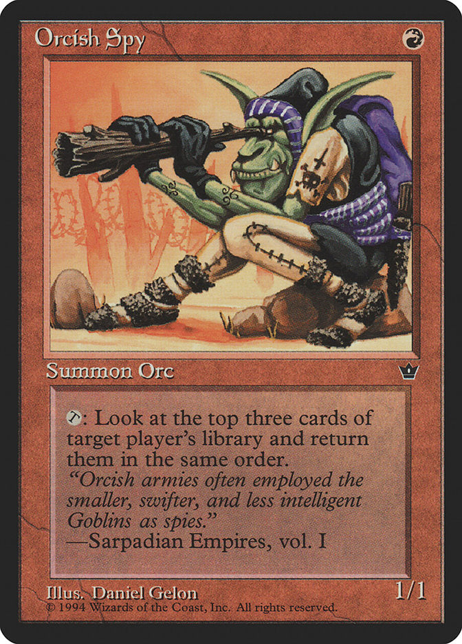 Orcish Spy (Daniel Gelon) [Fallen Empires] | Exor Games Truro