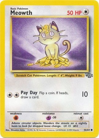 Meowth (56/64) [Jungle Unlimited] | Exor Games Truro