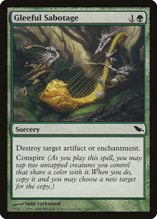 Gleeful Sabotage [Shadowmoor] | Exor Games Truro