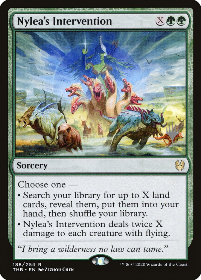 Nylea's Intervention (Promo Pack) [Theros Beyond Death Promos] | Exor Games Truro