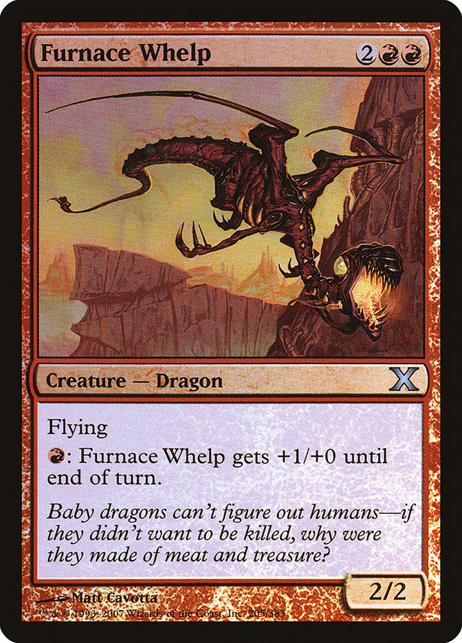 Furnace Whelp (Premium Foil) [Tenth Edition] | Exor Games Truro