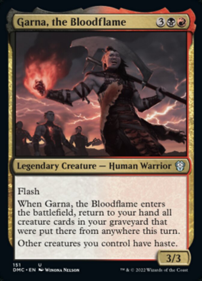 Garna, the Bloodflame [Dominaria United Commander] | Exor Games Truro