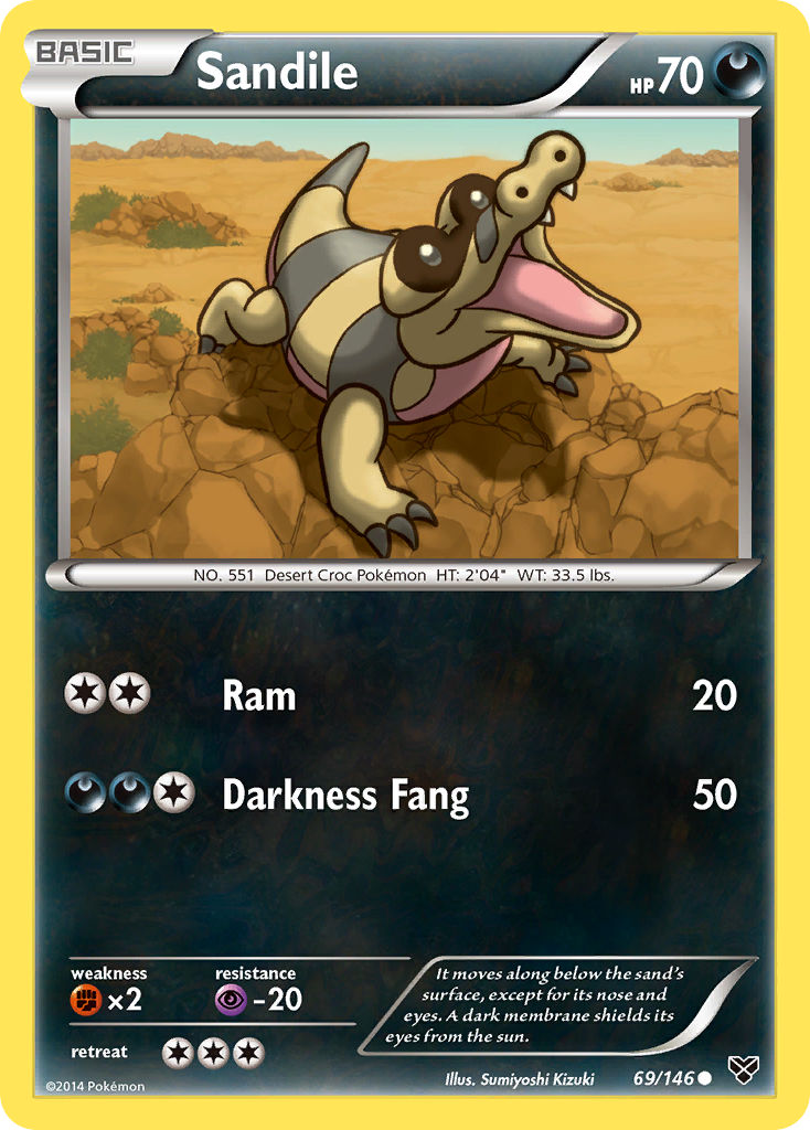 Sandile (69/146) [XY: Base Set] | Exor Games Truro