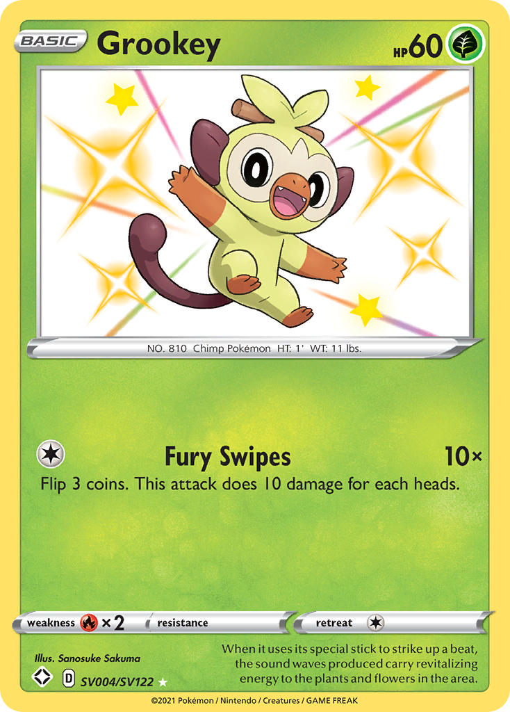 Grookey (SV004/SV122) [Sword & Shield: Shining Fates] | Exor Games Truro