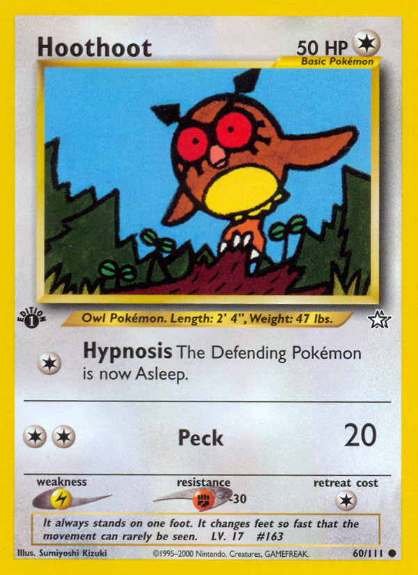 Hoothoot (60/111) [Neo Genesis 1st Edition] | Exor Games Truro