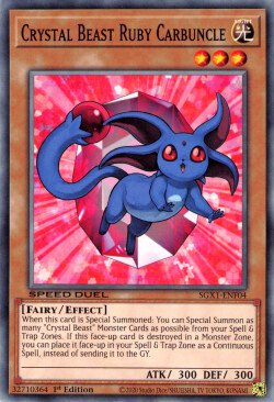 Crystal Beast Ruby Carbuncle [SGX1-ENF04] Common | Exor Games Truro