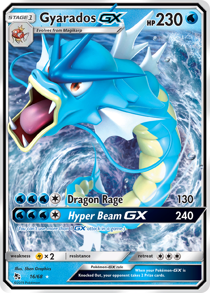 Gyarados GX (16/68) [Sun & Moon: Hidden Fates] | Exor Games Truro