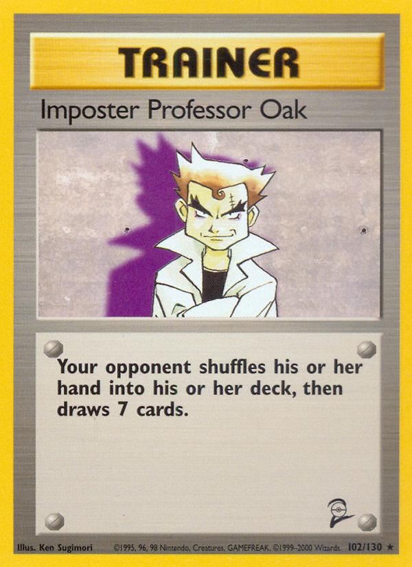 Imposter Professor Oak (102/130) [Base Set 2] | Exor Games Truro