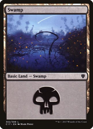 Swamp (302) [Commander 2017] | Exor Games Truro