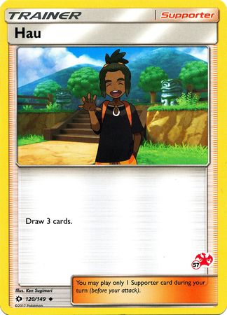 Hau (120/149) (Charizard Stamp #57) [Battle Academy 2020] | Exor Games Truro