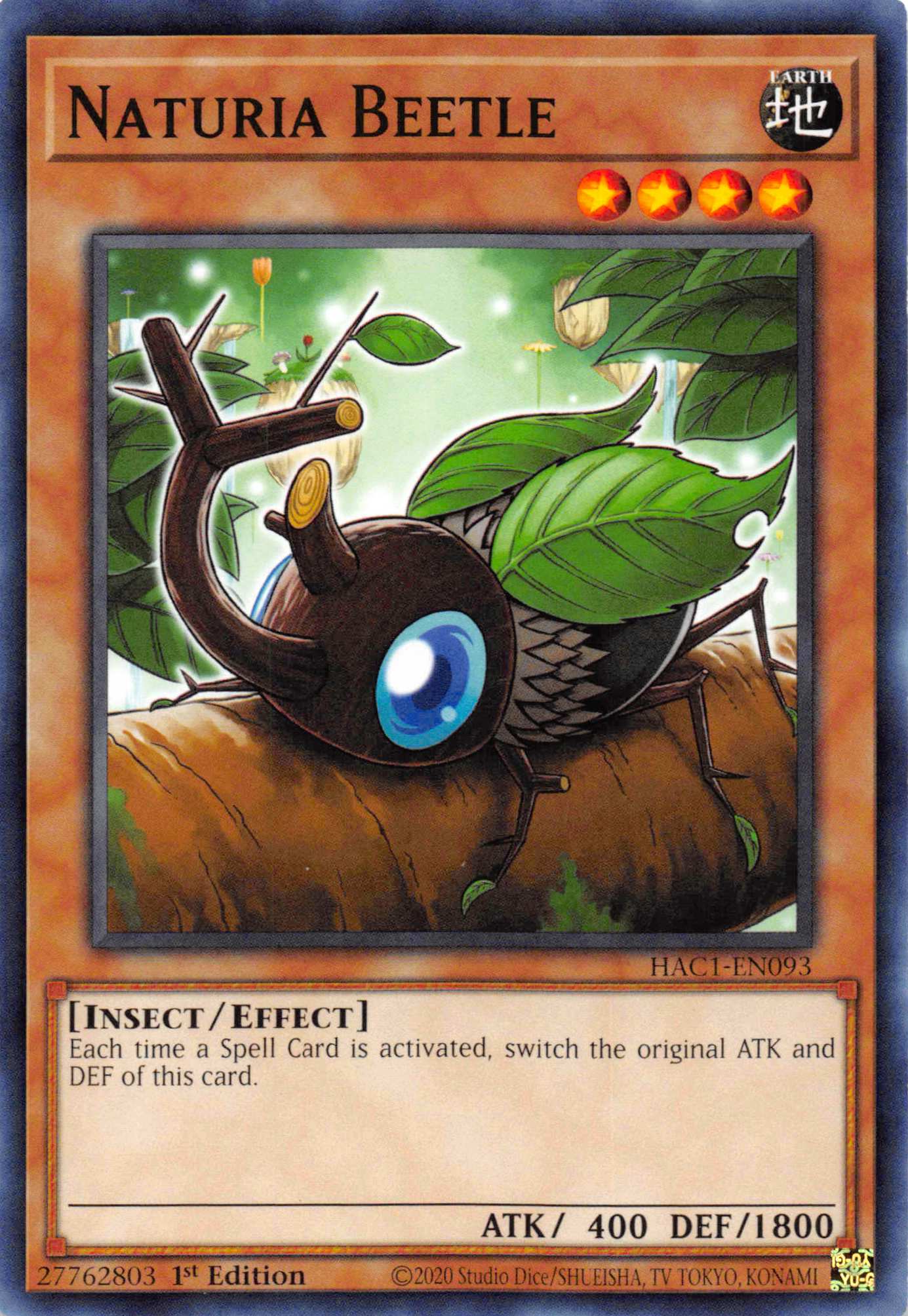 Naturia Beetle [HAC1-EN093] Common | Exor Games Truro