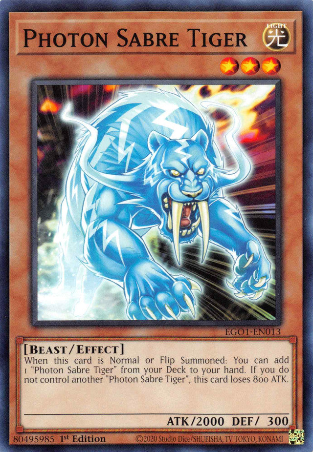 Photon Sabre Tiger [EGO1-EN013] Common | Exor Games Truro