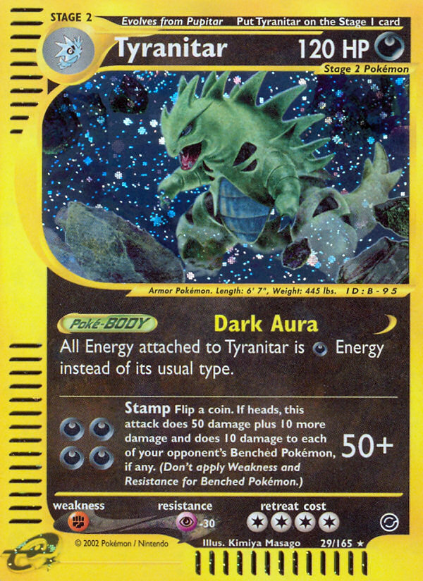 Tyranitar (29/165) [Expedition: Base Set] | Exor Games Truro