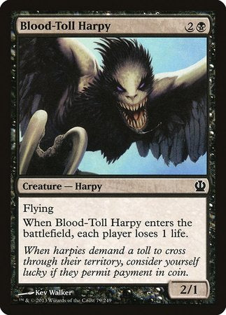 Blood-Toll Harpy [Theros] | Exor Games Truro