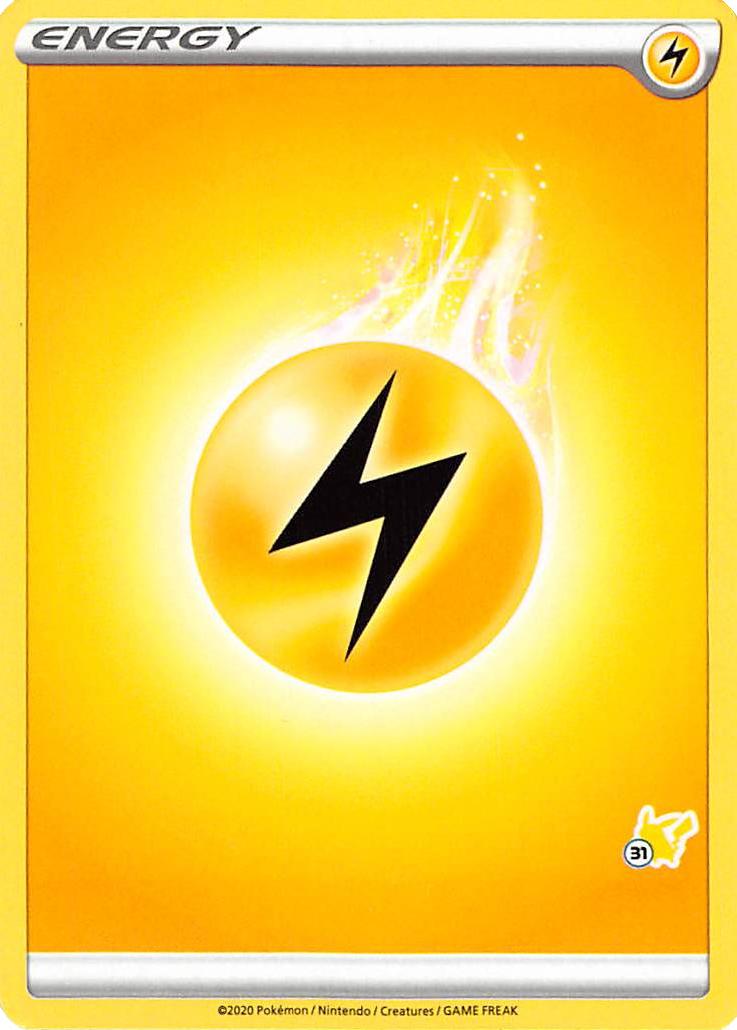 Lightning Energy (Pikachu Stamp #31) [Battle Academy 2022] | Exor Games Truro