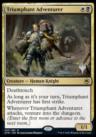 Triumphant Adventurer (Promo Pack) [Dungeons & Dragons: Adventures in the Forgotten Realms Promos] | Exor Games Truro